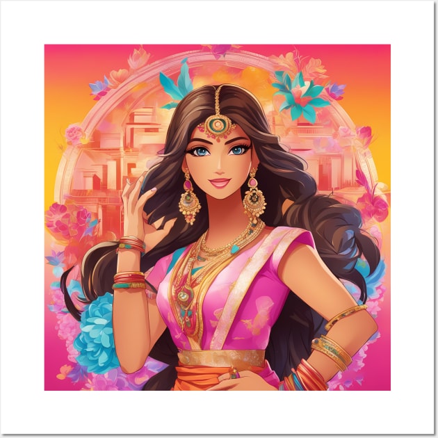 Adventure Bharat Indian Wall Art by animegirlnft